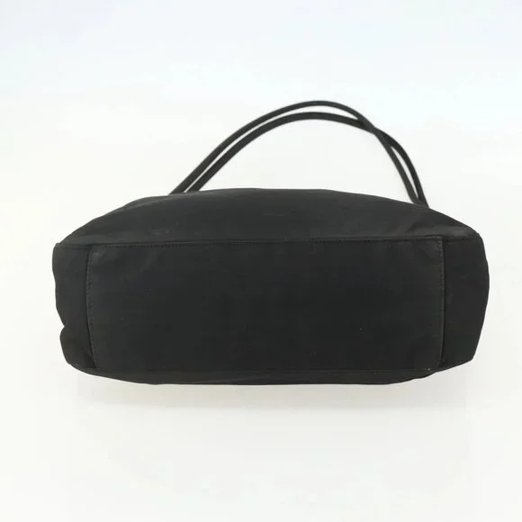 PRADA Tote Bag Nylon Black Auth 155212